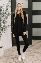 Next to Nothing Top and Bottom Set in Black