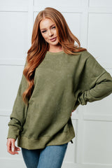 Sudadera extragrande No Plain Jane en verde