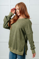 Sudadera extragrande No Plain Jane en verde