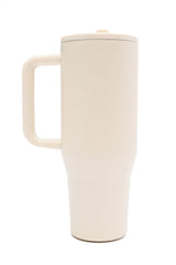 Vaso antiderrames de 40 oz en color blanco roto