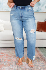 Nora High Rise Rigid Magic Destroy Slim Straight Jeans - Liarian Unlimited Boutique
