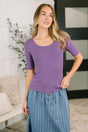 Nothing to Prove U-Neck Half Sleeve Top