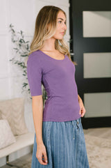 Nothing to Prove U-Neck Half Sleeve Top