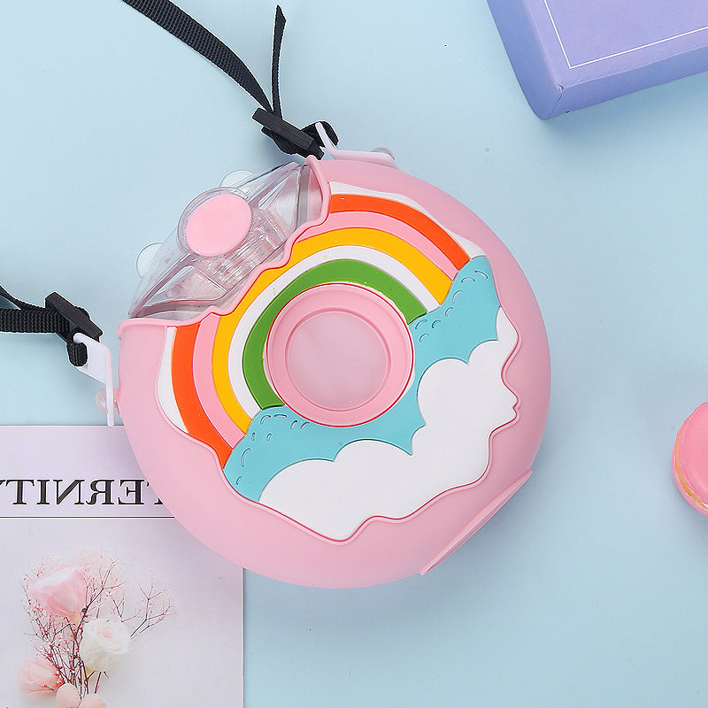 Portable Rainbow Donut Water Bottle - Liarian Unlimited Boutique