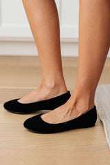 On Your Toes Ballet Flats in Black - Liarian Unlimited Boutique
