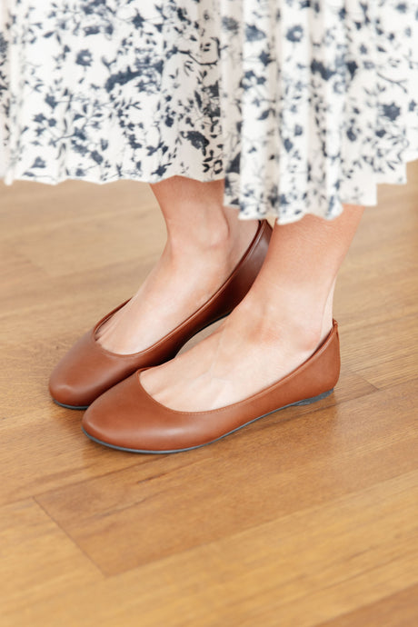 On Your Toes Ballet Flats in Camel - Liarian Unlimited Boutique