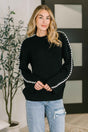 One Stitch at a Time Pullover in Black