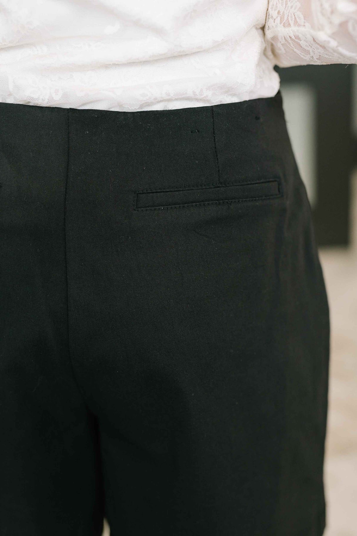 Only Pair Faux Wrap Skort in Black
