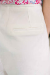 Only Pair High Waisted Wide Leg Bottoms in Off White