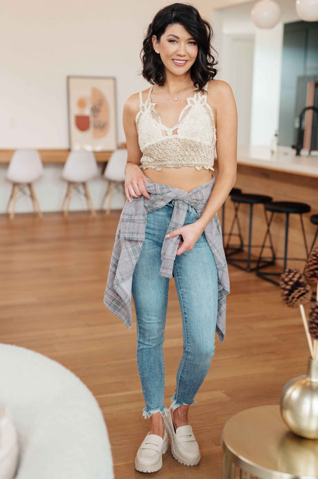 Live In Lace Bralette in Taupe - Liarian Unlimited Boutique