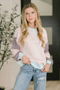 Outside the Lines Oversized Color Block  Pullover