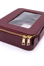 PU Leather Travel Cosmetic Case in Wine - Liarian Unlimited Boutique