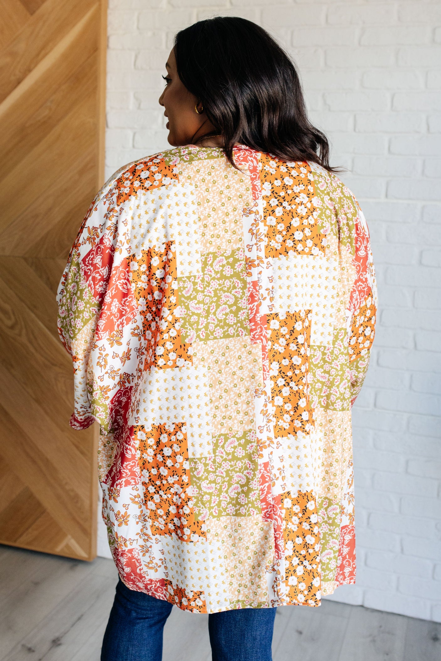 Kimono floral mixto Patchwork of Feelings