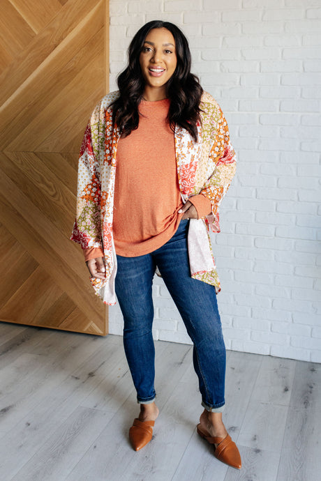 Patchwork of Feelings Mixed Floral Kimono - Liarian Unlimited Boutique