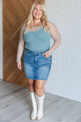 Pearl Diver Layering Top in Light Cyan - Liarian Unlimited Boutique