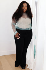 Pearl Diver Layering Top in Light Cyan - Liarian Unlimited Boutique