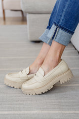Penny For Your Thoughts Loafers in Bone - Liarian Unlimited Boutique