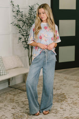 Perfect Season Floral Print Relaxed Tee