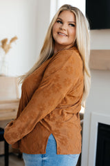 Top con cuello en V "Perfect in Pansies"