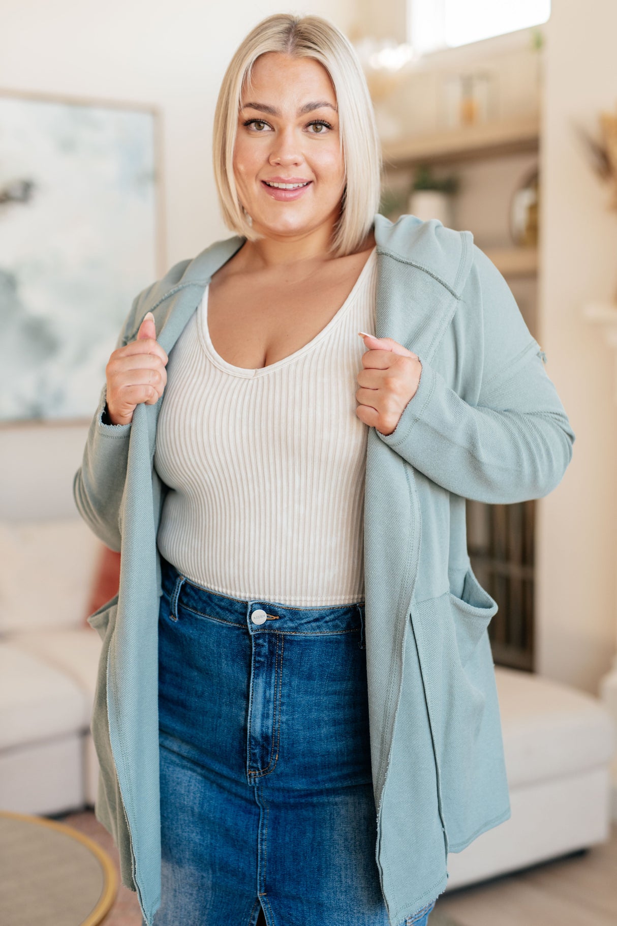 Please Proceed Hooded Cardigan - Liarian Unlimited Boutique