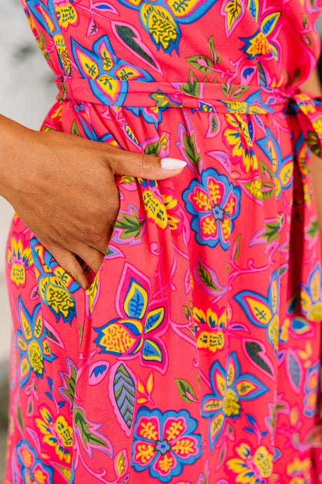 Polished and Pretty Waist Tie Tea Dress