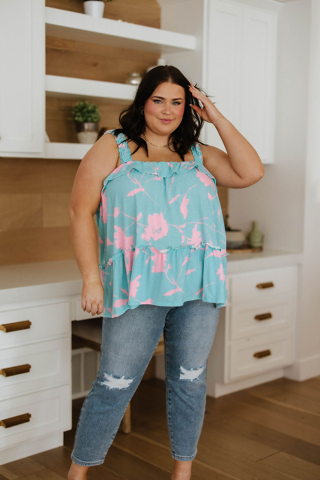 Jeans ajustados con pedrería Reese