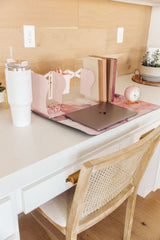 Boss Babe Expanding Desk Organizer in Pink - Liarian Unlimited Boutique