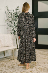 Promotional Proposal Collared Dress in Black and Khaki