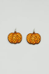 Pendientes de calabaza naranja