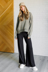 Jersey de cuello redondo Quick Fix Mineral Wash en verde militar