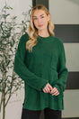 Quick Nap Textured Pullover in Hunter Green