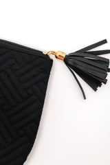 Quilted Travel Zip Pouch in Black - Liarian Unlimited Boutique