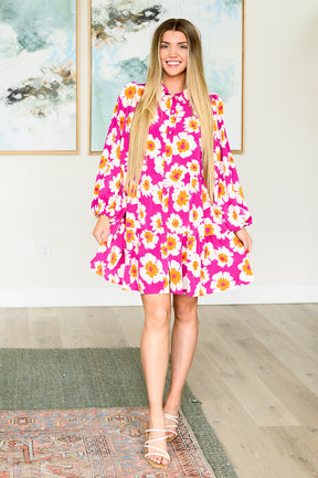 Magnificently Mod Floral Shirt Dress - Liarian Unlimited Boutique