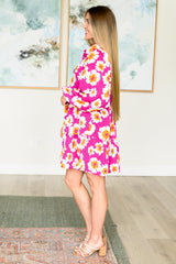 Magnificently Mod Floral Shirt Dress - Liarian Unlimited Boutique