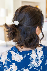 Rectangle Cuff Hair Tie Elastic in Ivory - Liarian Unlimited Boutique