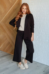 Top de punto con mangas dolman Relaxing Away en color topo