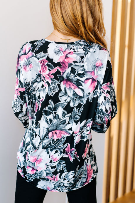 Rendered Rendition V-Neck Top - Liarian Unlimited Boutique
