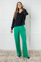 Suéter de felpa francesa con lavado mineral Rep Ready en negro