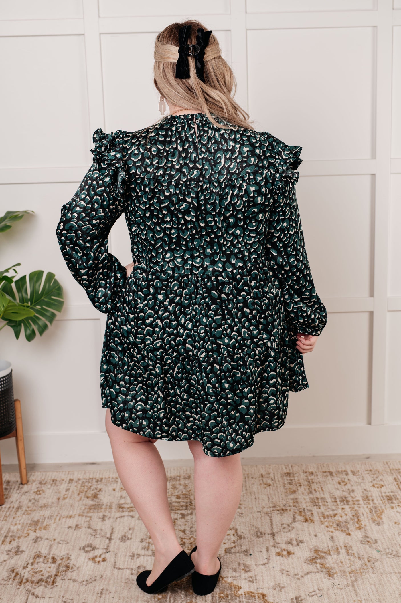 Right As Rain Ruffle Detail Dress - Liarian Unlimited Boutique