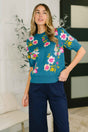 Right for Each Other Knit Floral Top