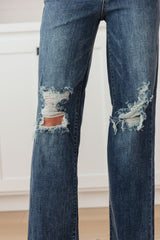 Rose High Rise 90's Straight Jeans in Dark Wash - Liarian Unlimited Boutique