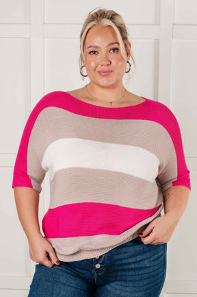 Rows Of Rose Short Sleeve Knit Top - Liarian Unlimited Boutique