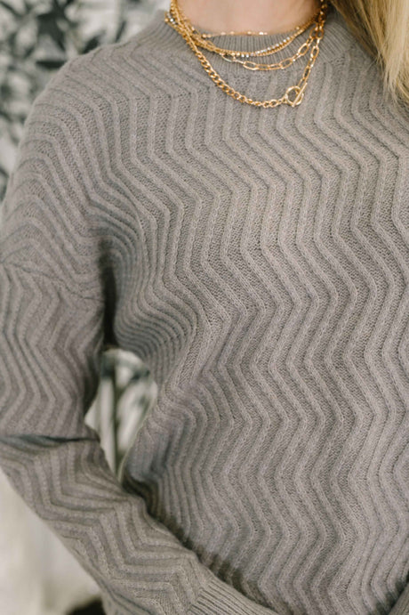 Rush of Joy Textured Long Sleeve Top