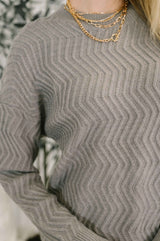 Rush of Joy Textured Long Sleeve Top