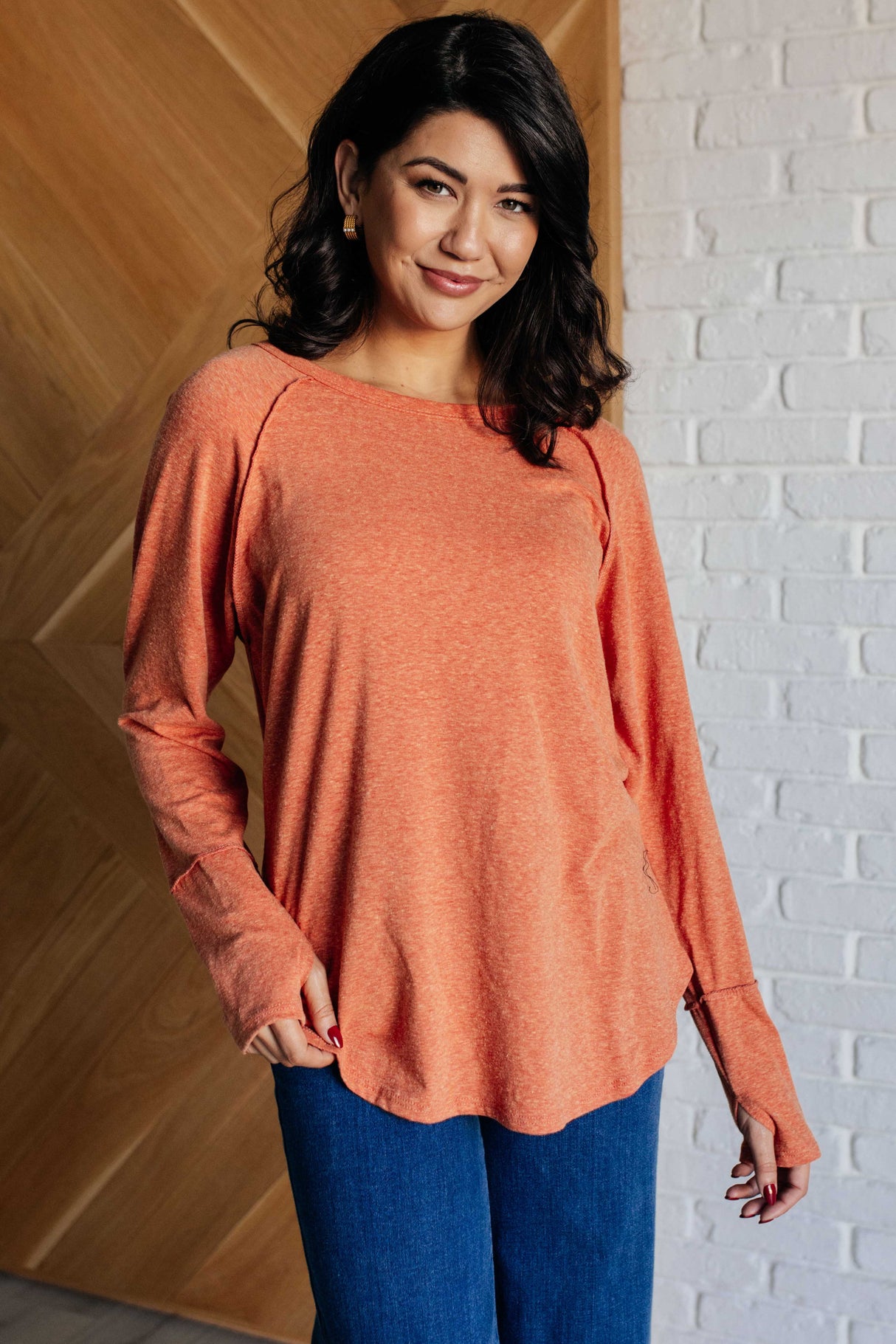 Blusa de manga larga con encanto rústico