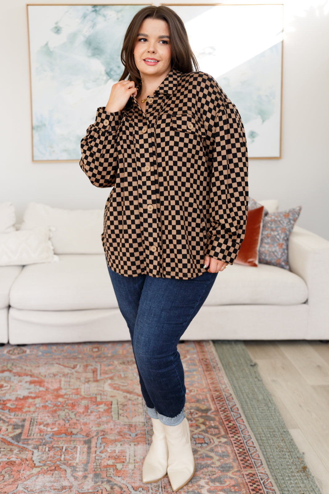 Chaqueta a cuadros Safe Secrets