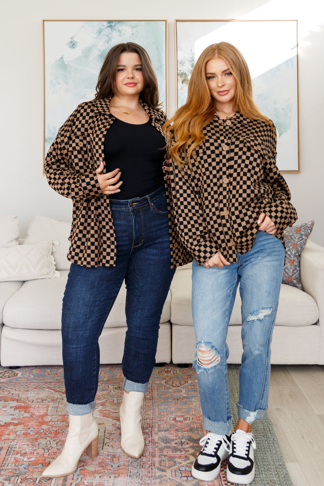 Chaqueta a cuadros Safe Secrets