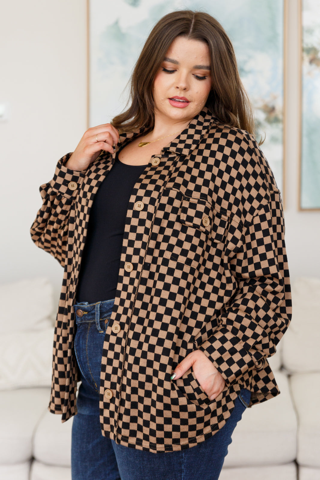 Chaqueta a cuadros Safe Secrets