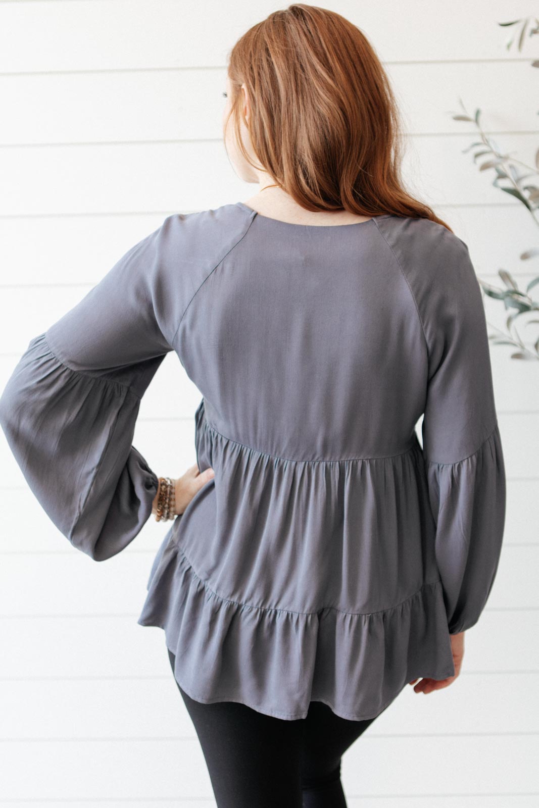 Top Sassy Swing en color carbón