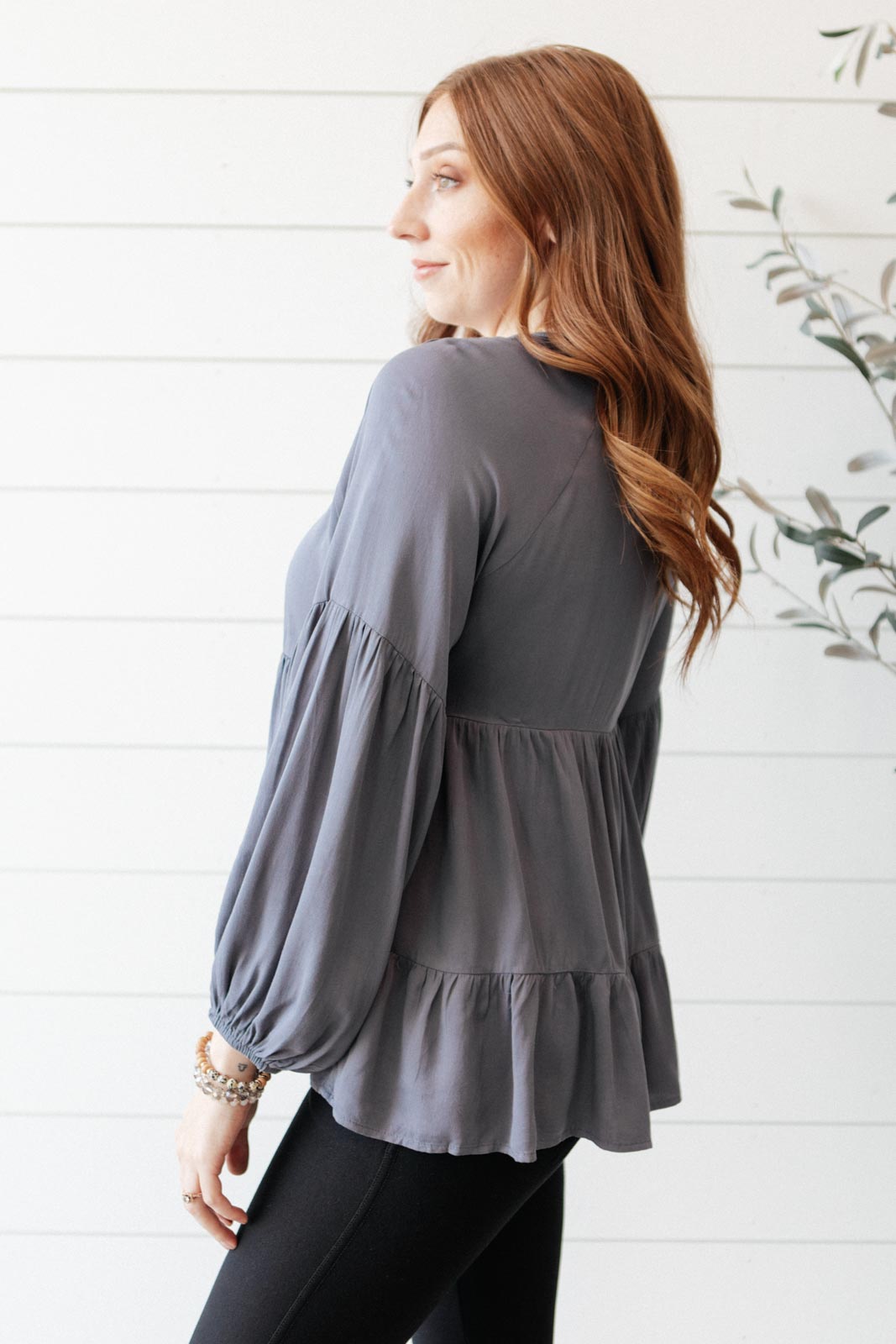 Top Sassy Swing en color carbón